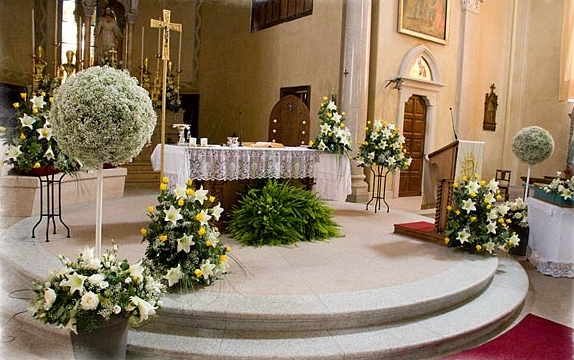 décoration mariage église